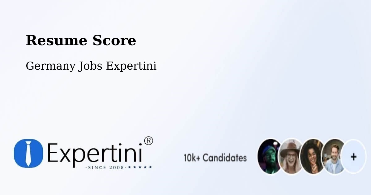 Resume Score & Job Description Match Tool – Buggingen - Germany Jobs Expertini